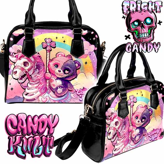 Spooky Bear Carousel Fright Candy Classic Crossbody Handbag - Candy Kult - Candy Cult - Cult Candy - Cake High Heels - [product_vendor}