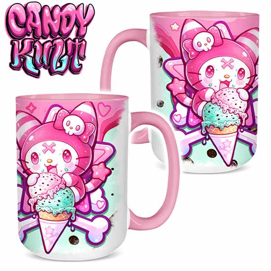 Wishbone Mint Ice Cream Kawaii Candy Large Mug - Candy Kult - Candy Cult - Cult Candy - Cake High Heels - [product_vendor}