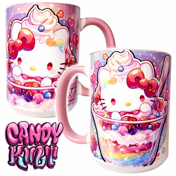 Sundae Kitty Kawaii Candy Large Mug - Candy Kult - Candy Cult - Cult Candy - Cake High Heels - [product_vendor}