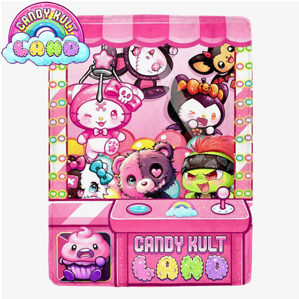 Candy Kult Land Claw Machine Micro Fleece Blanket