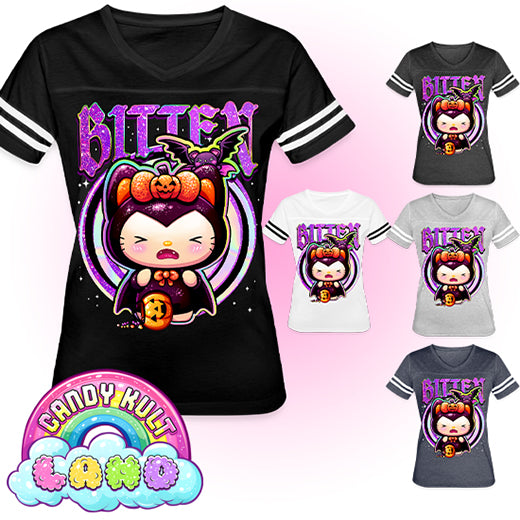 Boo Kitty Origins Bitten - Candy Kult Land Women’s Vintage Sport T-Shirt - Candy Kult - Candy Cult - Candy Kult Land - Wishbone - Boo Kitty - Panku - Frosti - Toxic Kitten - Hex-Heart - Cult Candy - Cake High Heels - [product_vendor}