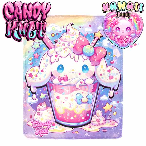 Cloudy Day Milkshake Kawaii Candy Micro Fleece Blanket - Candy Kult - Candy Cult - Cult Candy - Cake High Heels - [product_vendor}