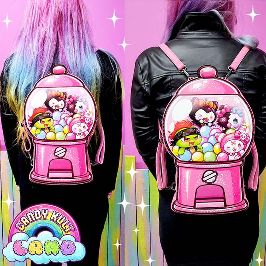 Candy Kult Land Gumball Machine Convertible Crossbody Bag / Back Pack