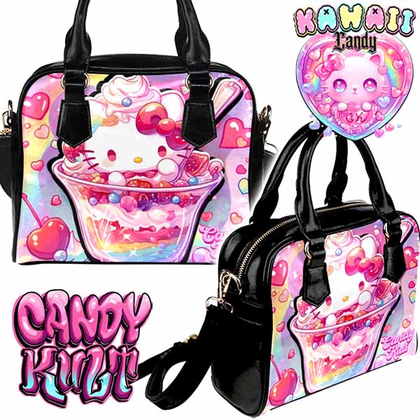 Sundae Kitty Kawaii Candy Classic Crossbody Handbag - Candy Kult - Candy Cult - Cult Candy - Cake High Heels - [product_vendor}