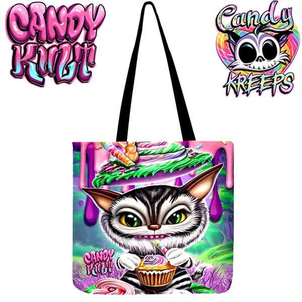 Zebie Candy Kreeps Reusable Canvas Shopping Tote - Candy Kult - Candy Cult - Cult Candy - Cake High Heels - [product_vendor}