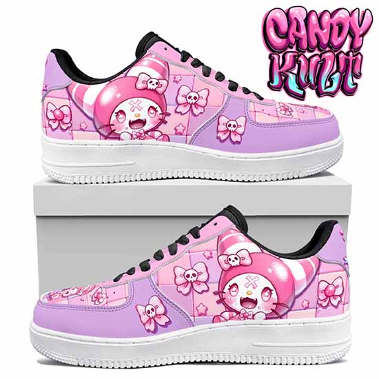 Wishbone Bows Purple Candy Kult Kicks Men's Sneakers Black - Candy Kult - Candy Cult - Cult Candy - Cake High Heels - [product_vendor}