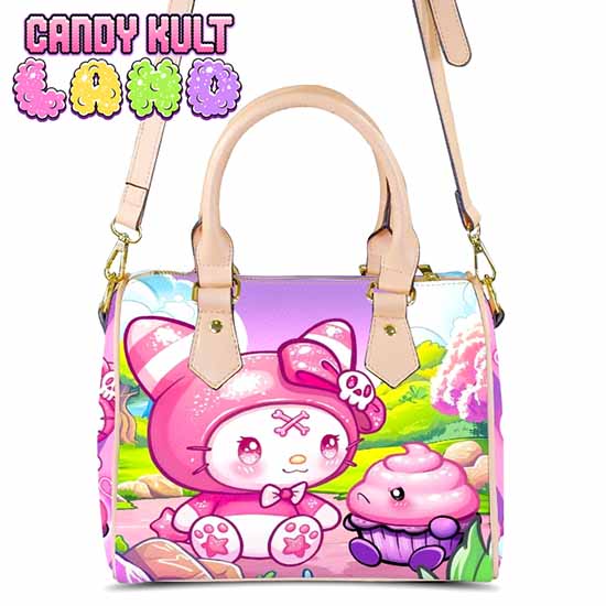 My Friend Frosti Candy Kult Land Beige Boston Crossbody Handbag Candy Kult Bag Crossbody Frosti Candy Cult - Candy Kult Land - Wishbone - Boo Kitty - Panku - Frosti - Toxic Kitten - Hex - Heart - Cult Candy - Ca
