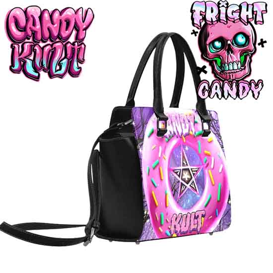 Candy Kult Donut Pentagram Fright Candy Crossbody Handbag - Candy Kult - Candy Cult - Candy Kult Land - Wishbone - Boo Kitty - Panku - Frosti - Toxic Kitten - Hex-Heart - Cult Candy - Cake High Heels - [product_vendor}