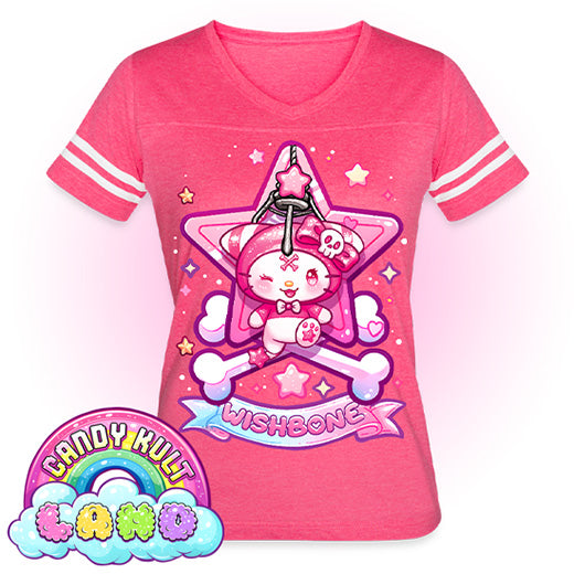 Wishbone Claw Machine Logo - Candy Kult Land Women’s Vintage Sport T-Shirt - Candy Kult - Candy Cult - Candy Kult Land - Wishbone - Boo Kitty - Panku - Frosti - Toxic Kitten - Hex-Heart - Cult Candy - Cake High Heels - [product_vendor}