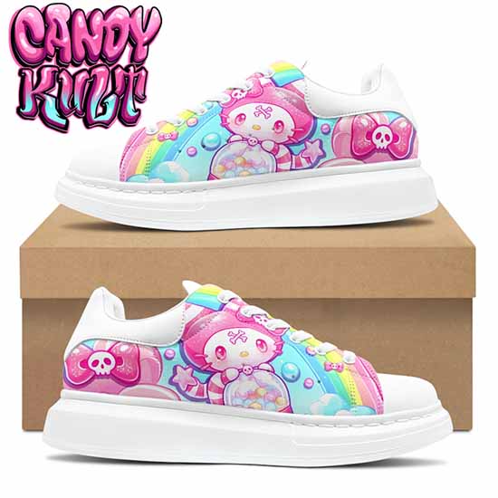 Wishbone Gumball Machine Candy Kult Women's Pulse Sneakers White - Candy Kult - Candy Cult - Cult Candy - Cake High Heels - [product_vendor}