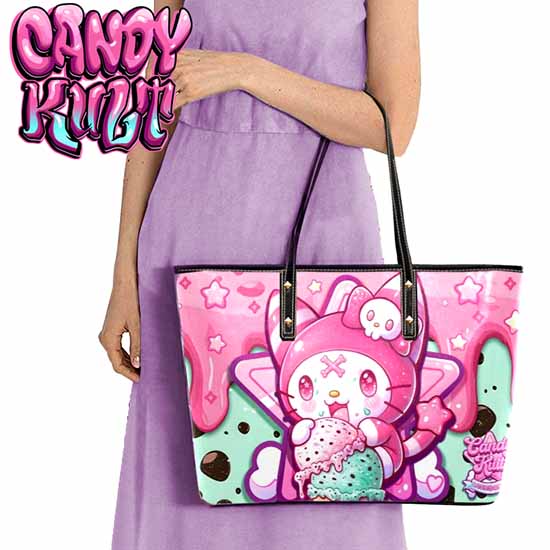 Wishbone Mint Ice Cream Kawaii Candy Large Tote Bag - Candy Kult - Candy Cult - Cult Candy - Cake High Heels - [product_vendor}