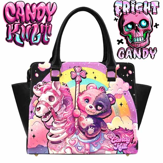 Spooky Bear Carousel Fright Candy Crossbody Handbag Candy Kult Bag care bears Crossbody Candy Cult - Candy Kult Land - Wishbone - Boo Kitty - Panku - Frosti - Toxic Kitten - Hex - Heart - Cult Candy - Ca