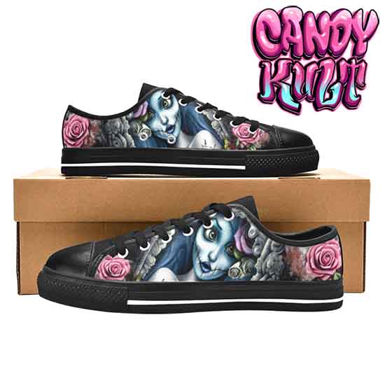 Corpse Bride Waiting For You Fright Candy Men's Low Canvas Shoes - Candy Kult - Candy Cult - Candy Kult Land - Wishbone - Boo Kitty - Panku - Frosti - Toxic Kitten - Hex-Heart - Cult Candy - Cake High Heels - [product_vendor}