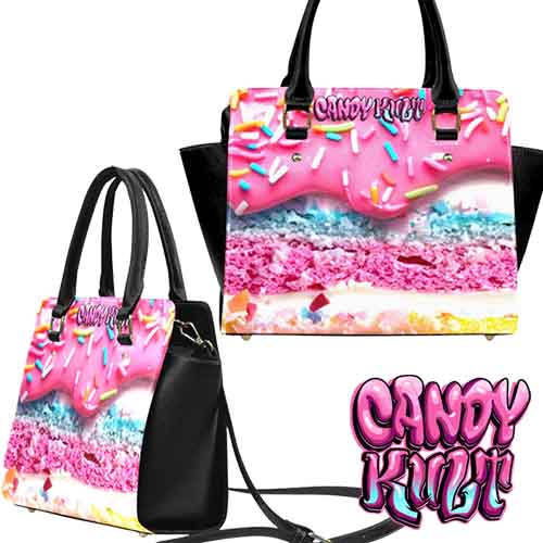 Rainbow Cake With Pink Frosting Candy Kult Crossbody Handbag - Candy Kult - Candy Cult - Candy Kult Land - Wishbone - Boo Kitty - Panku - Frosti - Toxic Kitten - Hex-Heart - Cult Candy - Cake High Heels - [product_vendor}