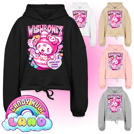Wishbonez Cereal - Candy Kult Land Women’s Cropped Hoodie