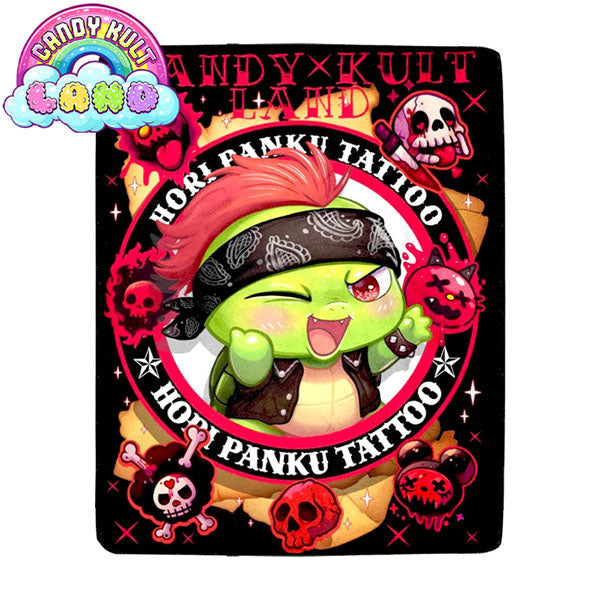 Panku Tattoo Candy Kult Land Micro Fleece Blanket - Candy Kult - Candy Cult - Candy Kult Land - Wishbone - Boo Kitty - Panku - Frosti - Toxic Kitten - Hex-Heart - Cult Candy - Cake High Heels - [product_vendor}