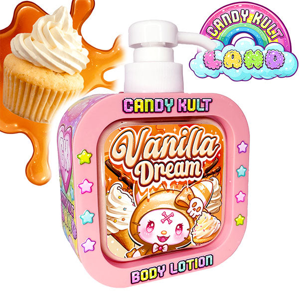 Vanilla Dream Candy Kult Land Body Lotion - Candy Kult - Candy Cult - Candy Kult Land - Wishbone - Boo Kitty - Panku - Frosti - Toxic Kitten - Hex-Heart - Cult Candy - Cake High Heels - [product_vendor}
