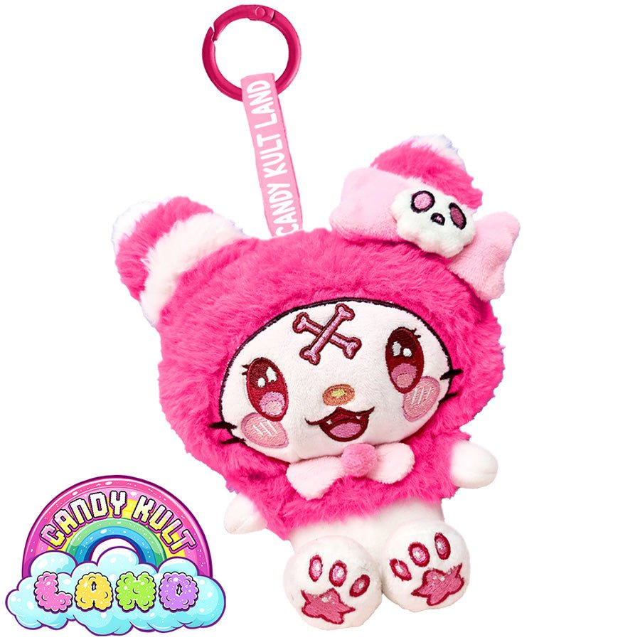 Wishbone Clip - On Plush Charm - Candy Kult Land Candy Kult ck land plush toy plushie Candy Cult - Candy Kult Land - Wishbone - Boo Kitty - Panku - Frosti - Toxic Kitten - Hex - Heart - Cult Candy - Ca