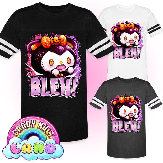 Bleh Boo Kitty Origins - Candy Kult Land Men's / Unisex Vintage Sport T-Shirt - Candy Kult - Candy Cult - Candy Kult Land - Wishbone - Boo Kitty - Panku - Frosti - Toxic Kitten - Hex-Heart - Cult Candy - Cake High Heels - [product_vendor}
