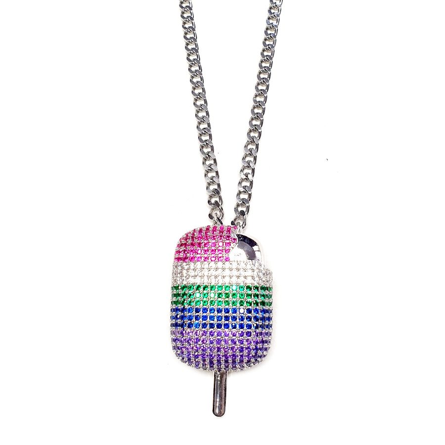 Popsicle Platinum Necklace - Candy Kult - Candy Cult - Candy Kult Land - Wishbone - Boo Kitty - Panku - Frosti - Toxic Kitten - Hex-Heart - Cult Candy - Cake High Heels - [product_vendor}