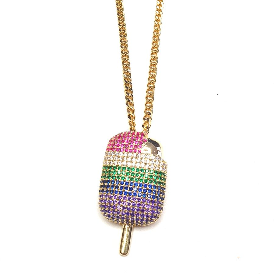 Iced out store ice cream pendant