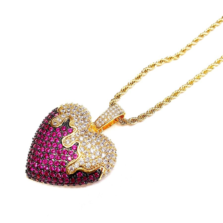 Dripping Ice Heart 18K Gold Necklace - Candy Kult - Candy Cult - Candy Kult Land - Wishbone - Boo Kitty - Panku - Frosti - Toxic Kitten - Hex-Heart - Cult Candy - Cake High Heels - [product_vendor}