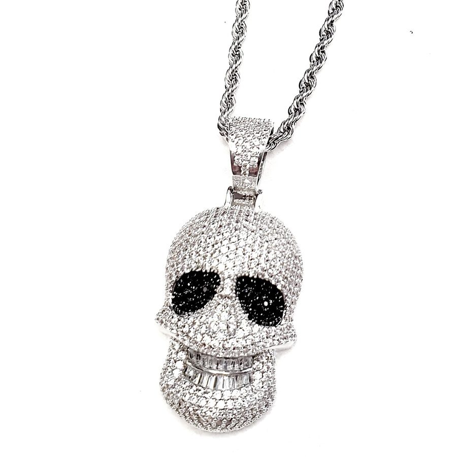 Silver Skull Necklace - Candy Kult - Candy Cult - Candy Kult Land - Wishbone - Boo Kitty - Panku - Frosti - Toxic Kitten - Hex-Heart - Cult Candy - Cake High Heels - [product_vendor}