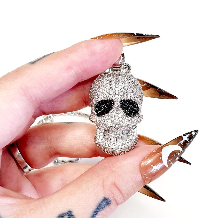 Silver Skull Necklace - Candy Kult - Candy Cult - Candy Kult Land - Wishbone - Boo Kitty - Panku - Frosti - Toxic Kitten - Hex-Heart - Cult Candy - Cake High Heels - [product_vendor}