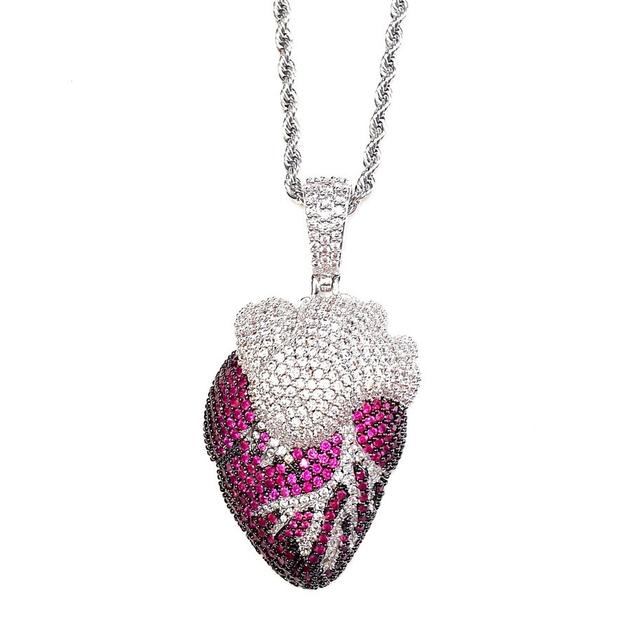 Bare My Heart Platinum Necklace - Candy Kult - Candy Cult - Candy Kult Land - Wishbone - Boo Kitty - Panku - Frosti - Toxic Kitten - Hex-Heart - Cult Candy - Cake High Heels - [product_vendor}