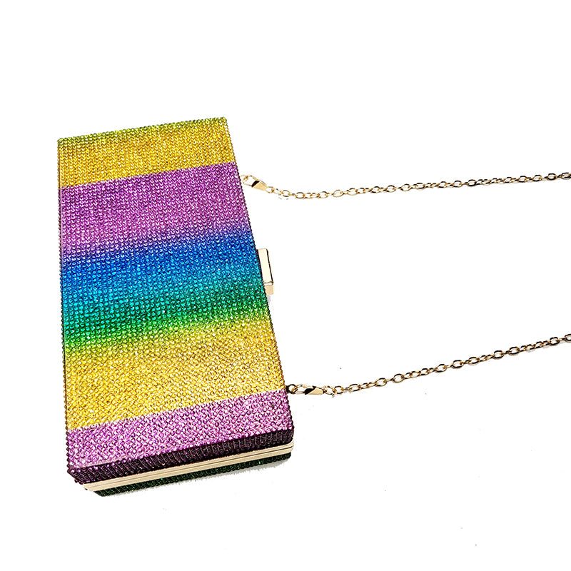 Rainbow Box Crystalized Clutch Purse / Crossbody - Candy Kult - Candy Cult - Candy Kult Land - Wishbone - Boo Kitty - Panku - Frosti - Toxic Kitten - Hex-Heart - Cult Candy - Cake High Heels - [product_vendor}