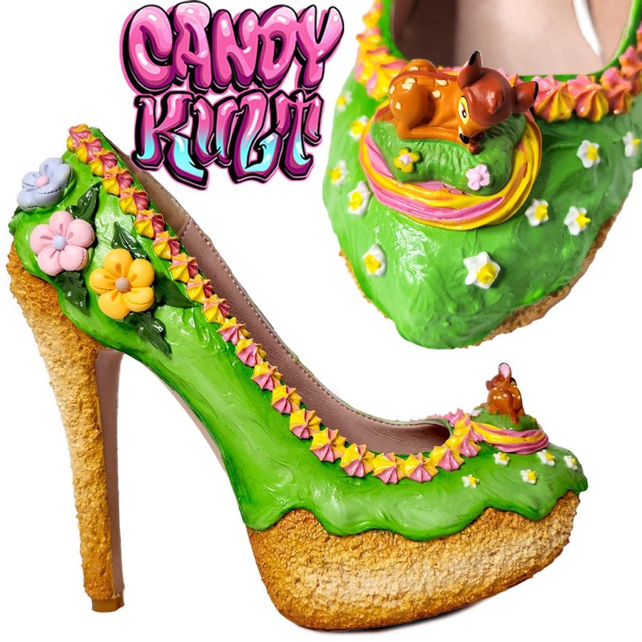 Blissful Woodlands Cake High Heel Shoes - Candy Kult - Candy Cult - Candy Kult Land - Wishbone - Boo Kitty - Panku - Frosti - Toxic Kitten - Hex-Heart - Cult Candy - Cake High Heels - [product_vendor}