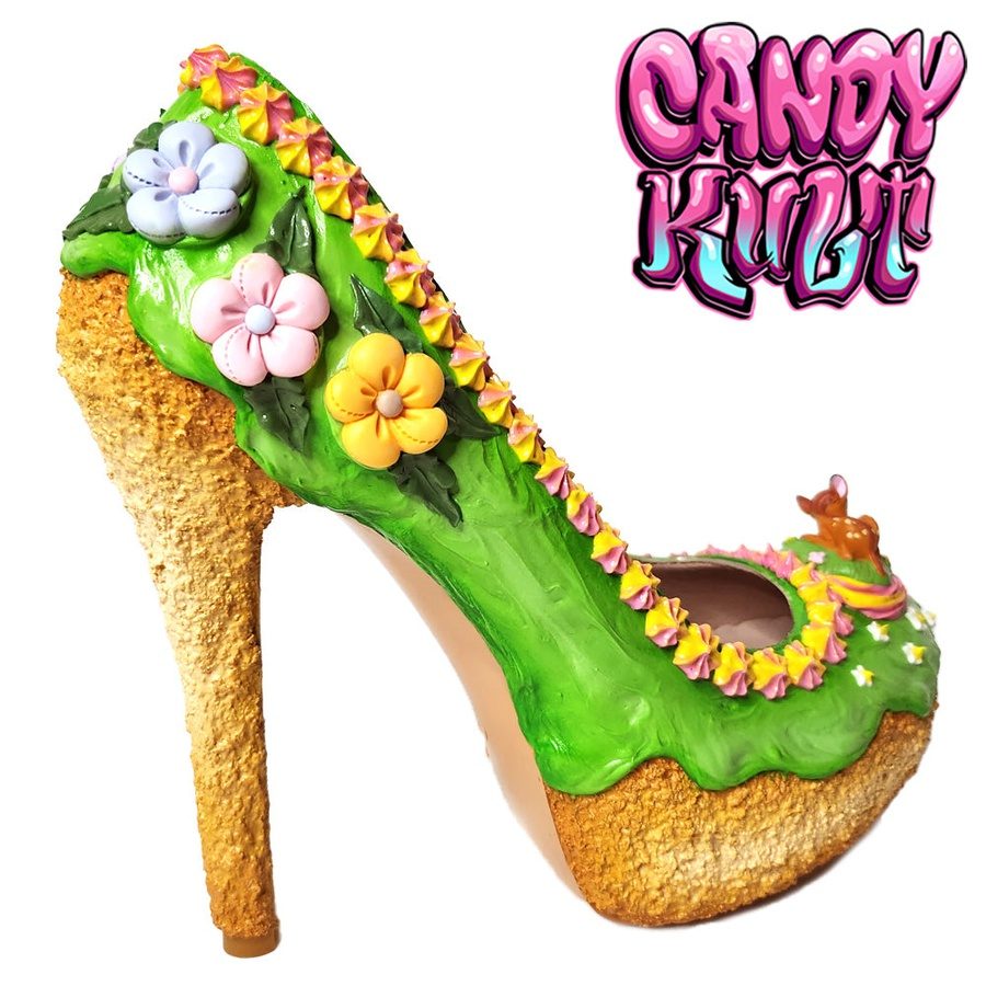 Blissful Woodlands Cake High Heel Shoes - Candy Kult - Candy Cult - Candy Kult Land - Wishbone - Boo Kitty - Panku - Frosti - Toxic Kitten - Hex-Heart - Cult Candy - Cake High Heels - [product_vendor}