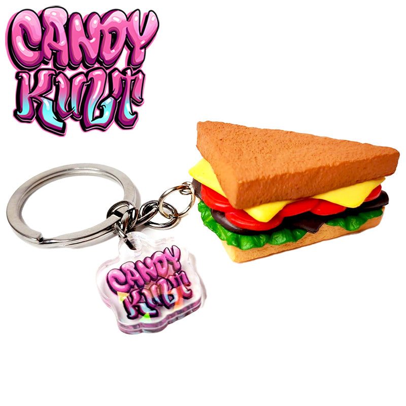 BLT Sandwich Candy Kult Key Chain Candy Kult key chain key ring keychain Candy Cult - Candy Kult Land - Wishbone - Boo Kitty - Panku - Frosti - Toxic Kitten - Hex - Heart - Cult Candy - Ca