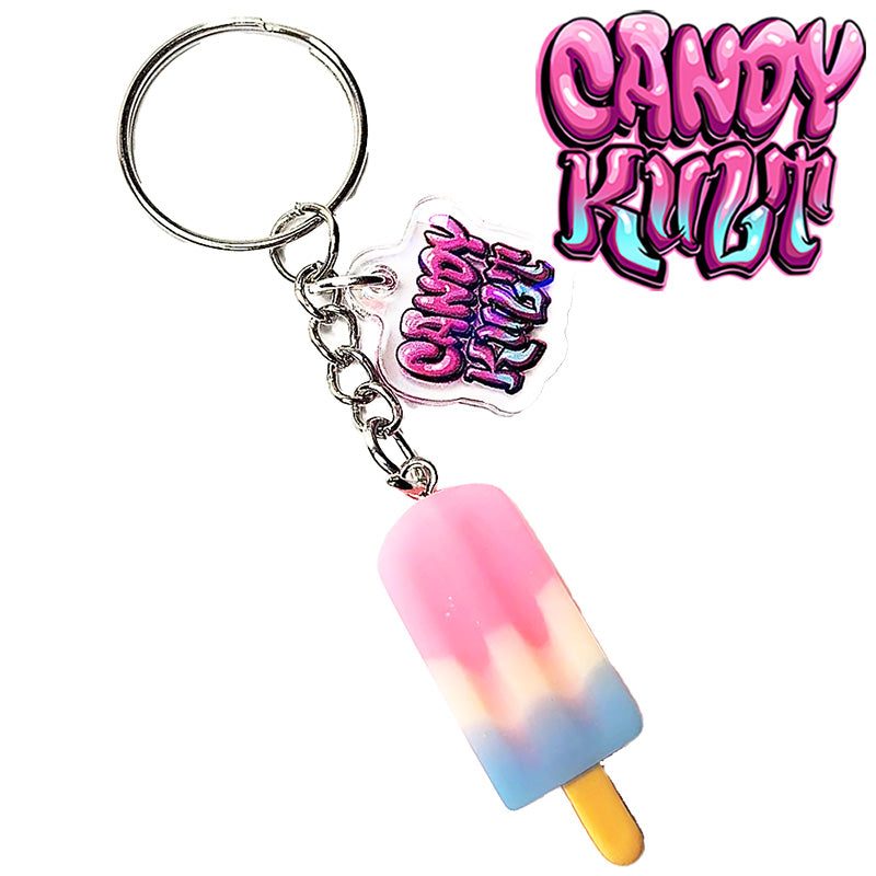 Cotton Candy Ice block Candy Kult Key Chain Candy Kult key chain key ring keychain Candy Cult - Candy Kult Land - Wishbone - Boo Kitty - Panku - Frosti - Toxic Kitten - Hex - Heart - Cult Candy - Ca