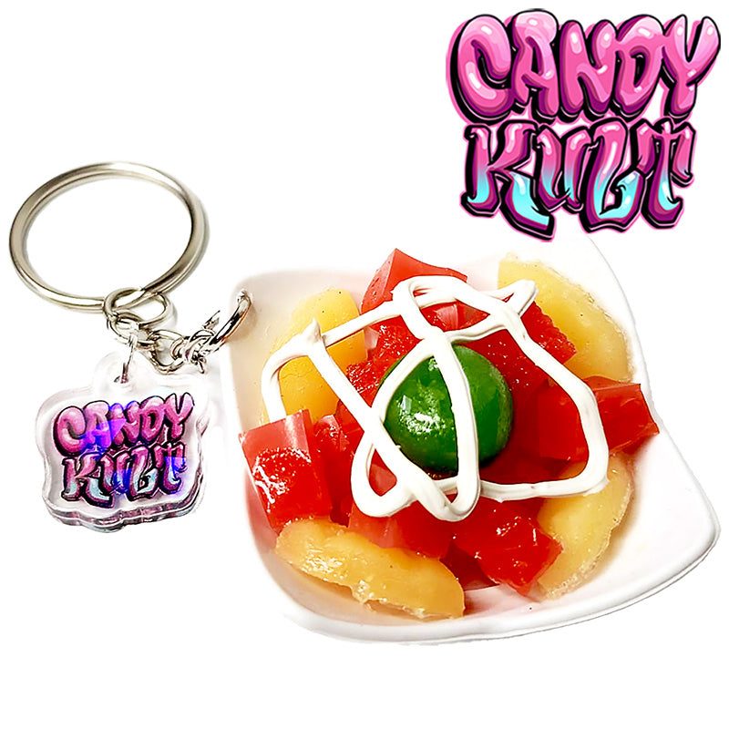 Fruit Salad Candy Kult Key Chain Candy Kult key chain key ring keychain Candy Cult - Candy Kult Land - Wishbone - Boo Kitty - Panku - Frosti - Toxic Kitten - Hex - Heart - Cult Candy - Ca