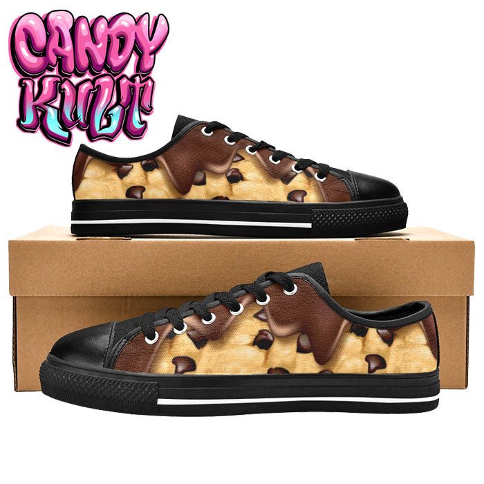 Chocolate Chip Cookie Women's Low Canvas Shoes - Candy Kult - Candy Cult - Candy Kult Land - Wishbone - Boo Kitty - Panku - Frosti - Toxic Kitten - Hex-Heart - Cult Candy - Cake High Heels - [product_vendor}