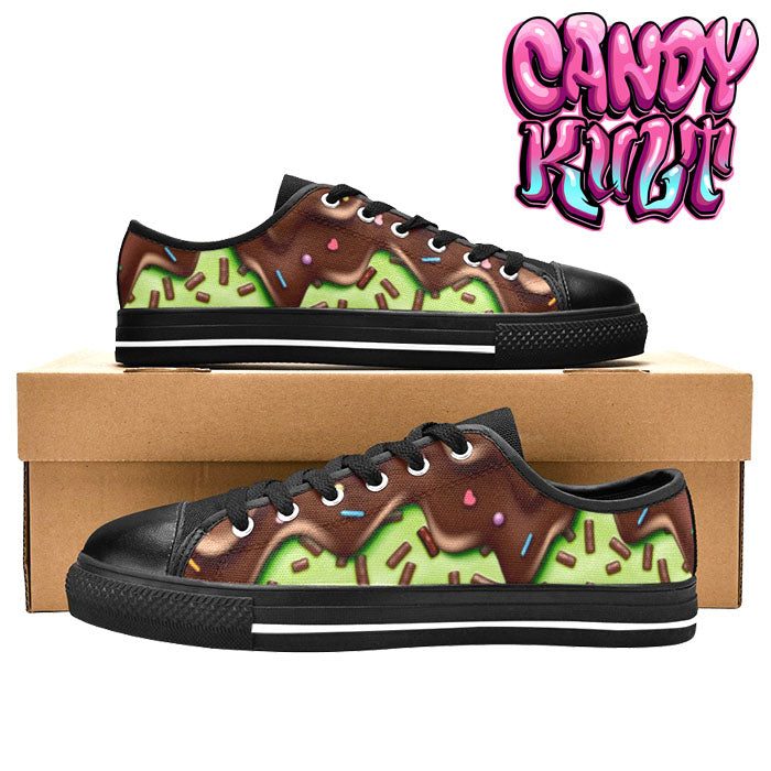 Sprinkles Please Choc Mint Women's Low Canvas Shoes - Candy Kult - Candy Cult - Candy Kult Land - Wishbone - Boo Kitty - Panku - Frosti - Toxic Kitten - Hex-Heart - Cult Candy - Cake High Heels - [product_vendor}