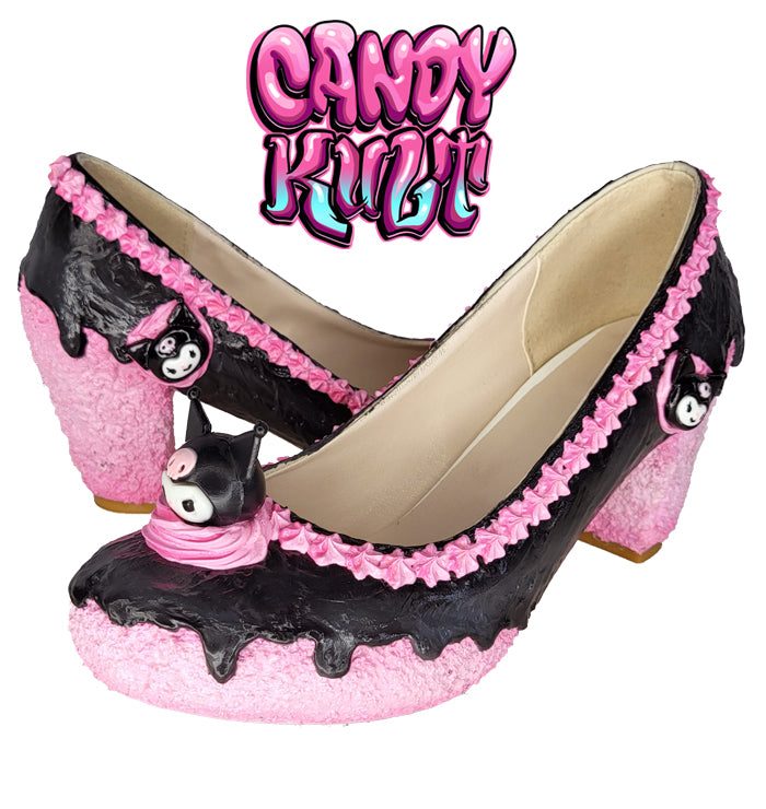 Kuromi Cake High Heel Shoes Candy Kult 16CM HEEL 34 = AU 4 Cake High Heels Candy Cult - Candy Kult Land - Wishbone - Boo Kitty - Panku - Frosti - Toxic Kitten - Hex - Heart - Cult Candy - Ca