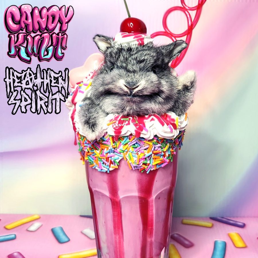 Rainbow Cherry Milkshake Bunny Candy Kult bunny milkshake taxidermy Candy Cult - Candy Kult Land - Wishbone - Boo Kitty - Panku - Frosti - Toxic Kitten - Hex - Heart - Cult Candy - Ca