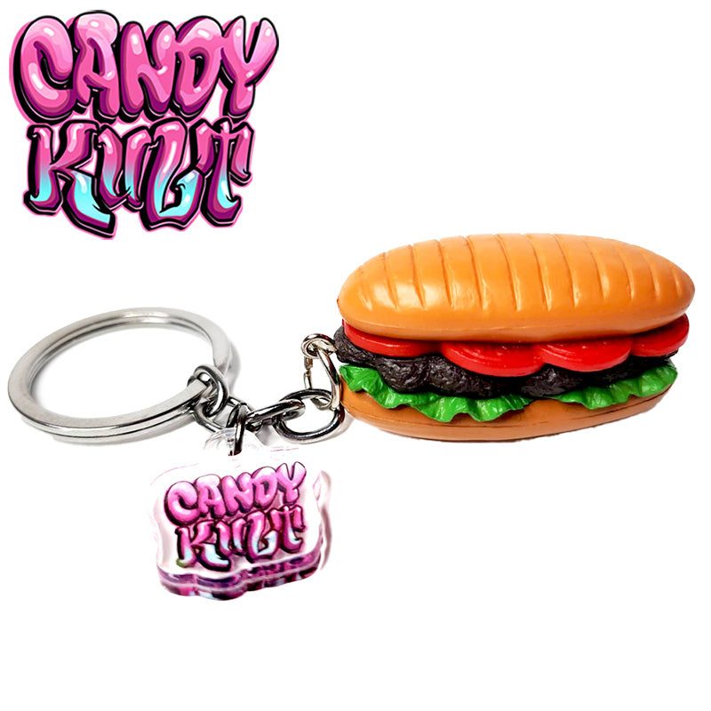 Sub Sandwich Candy Kult Key Chain Candy Kult key chain key ring keychain Candy Cult - Candy Kult Land - Wishbone - Boo Kitty - Panku - Frosti - Toxic Kitten - Hex - Heart - Cult Candy - Ca