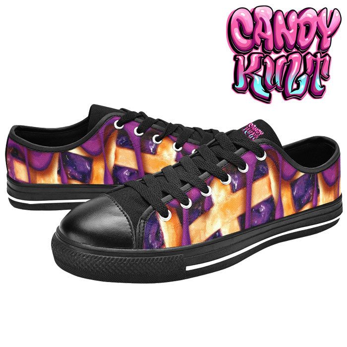 Blueberry Pie Women's Low Canvas Shoes - Candy Kult - Candy Cult - Candy Kult Land - Wishbone - Boo Kitty - Panku - Frosti - Toxic Kitten - Hex-Heart - Cult Candy - Cake High Heels - [product_vendor}