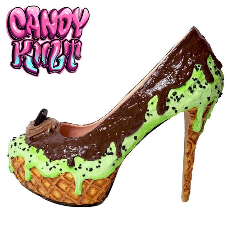 Choc Chip Ice Cream High Heel Shoes - Candy Kult - Candy Cult - Candy Kult Land - Wishbone - Boo Kitty - Panku - Frosti - Toxic Kitten - Hex-Heart - Cult Candy - Cake High Heels - [product_vendor}