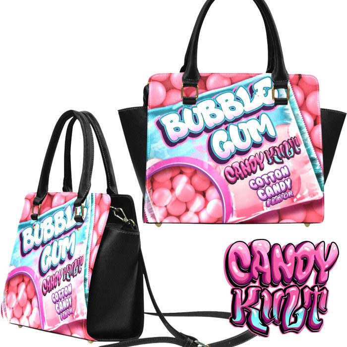 Cotton Candy Bubble Gum Candy Kult Convertible Crossbody Handbag - Candy Kult - Candy Cult - Candy Kult Land - Wishbone - Boo Kitty - Panku - Frosti - Toxic Kitten - Hex-Heart - Cult Candy - Cake High Heels - [product_vendor}