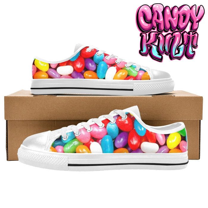 Jelly Beanz White Women's Low Canvas Shoes - Candy Kult - Candy Cult - Candy Kult Land - Wishbone - Boo Kitty - Panku - Frosti - Toxic Kitten - Hex-Heart - Cult Candy - Cake High Heels - [product_vendor}