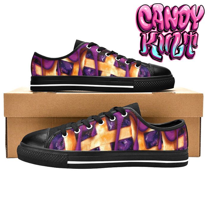 Blueberry Pie Women's Low Canvas Shoes - Candy Kult - Candy Cult - Candy Kult Land - Wishbone - Boo Kitty - Panku - Frosti - Toxic Kitten - Hex-Heart - Cult Candy - Cake High Heels - [product_vendor}