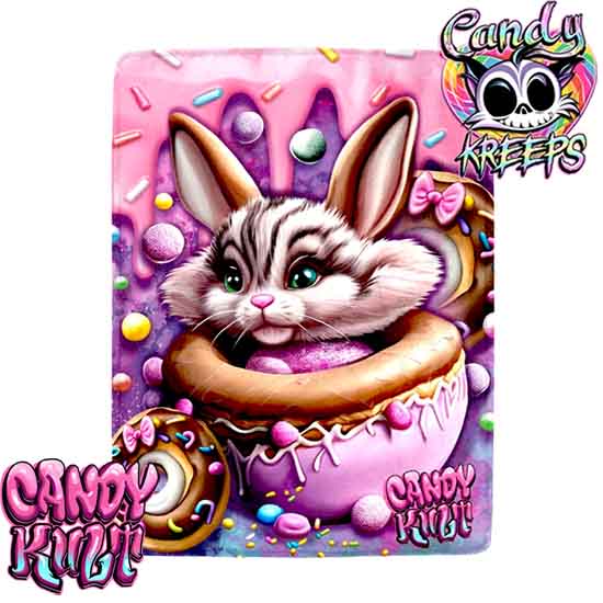 Sugar The Donut Bunny Candy Kreeps Micro Fleece Blanket - Candy Kult - Candy Cult - Candy Kult Land - Wishbone - Boo Kitty - Panku - Frosti - Toxic Kitten - Hex-Heart - Cult Candy - Cake High Heels - [product_vendor}