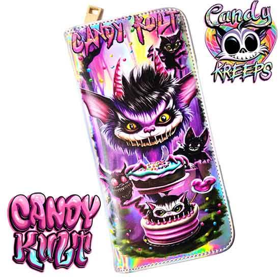 Nekomare Candy Kreeps Candy Kult Long Line Wallet - Candy Kult - Candy Cult - Candy Kult Land - Wishbone - Boo Kitty - Panku - Frosti - Toxic Kitten - Hex-Heart - Cult Candy - Cake High Heels - [product_vendor}