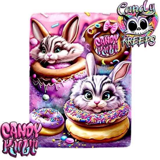 Sugar & Fizz The Donut Bunnies Candy Kreeps Micro Fleece Blanket - Candy Kult - Candy Cult - Candy Kult Land - Wishbone - Boo Kitty - Panku - Frosti - Toxic Kitten - Hex-Heart - Cult Candy - Cake High Heels - [product_vendor}
