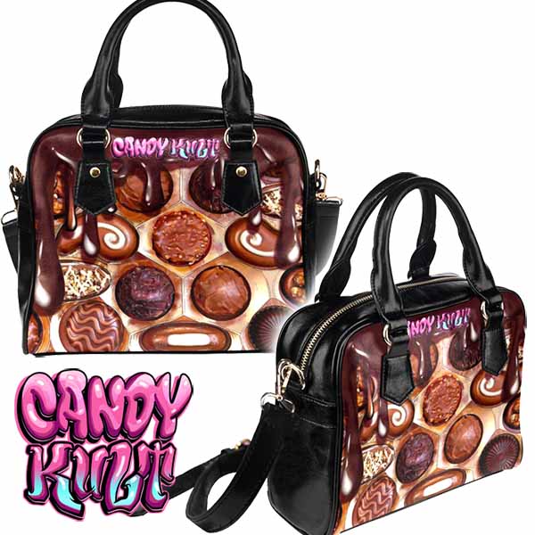 Box Of Chocolates Candy Kult Classic Convertible Crossbody Handbag - Candy Kult - Candy Cult - Candy Kult Land - Wishbone - Boo Kitty - Panku - Frosti - Toxic Kitten - Hex-Heart - Cult Candy - Cake High Heels - [product_vendor}