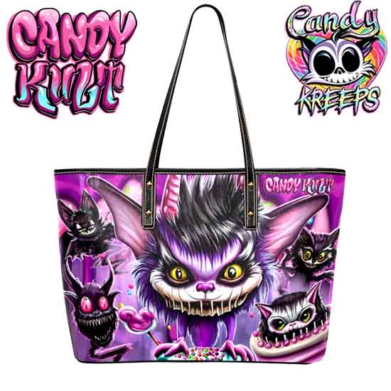 Nekomare Candy Kreeps Candy Kult Large Tote Bag - Candy Kult - Candy Cult - Candy Kult Land - Wishbone - Boo Kitty - Panku - Frosti - Toxic Kitten - Hex-Heart - Cult Candy - Cake High Heels - [product_vendor}